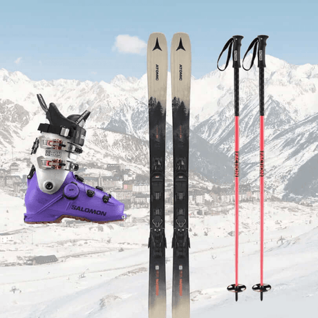 Noleggio sci a Alpe d'Huez: attrezzatura completa da sci