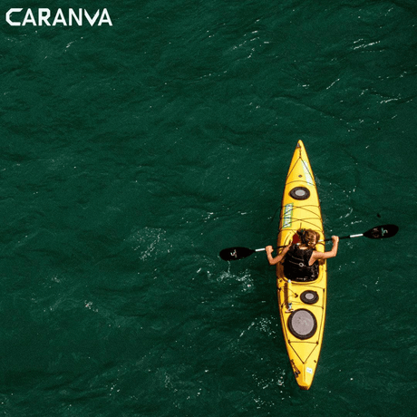 In kayak lungo il Sella