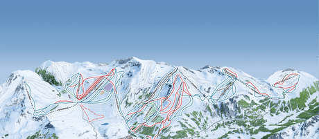 Mappa delle piste Baqueira